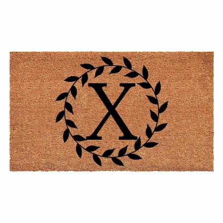 Calloway Mills Monogram Door Mat, Black, Natural, 24 in W x 48 in L 108202448X